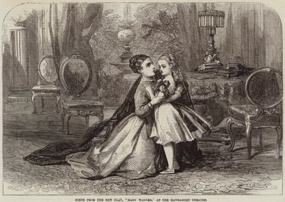 Escena de la Nueva Obra, Mary Warner, en el Teatro Haymarket de David Henry Friston