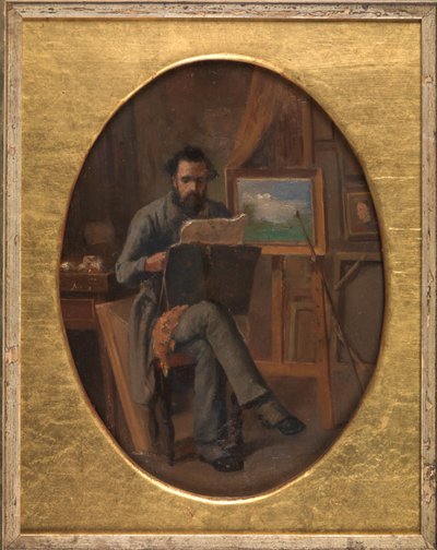 Un pintor en su estudio de David Jacobsen