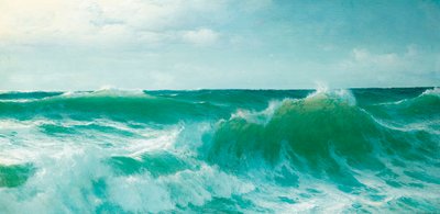 Una ola rompiendo, 1894 de David James