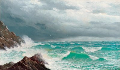 Bahía de Fistral, Cornualles, 1885 de David James