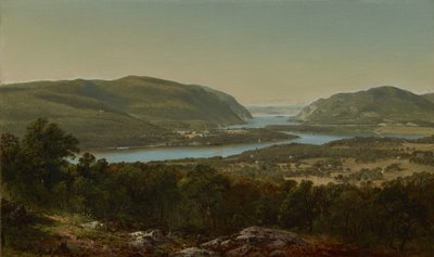 Vista desde Garrison, West Point, Nueva York de David Johnson