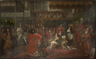 Coronación de la reina Ulrika Eleonora la Mayor (1656-1693) de David Klöcker Ehrenstrahl