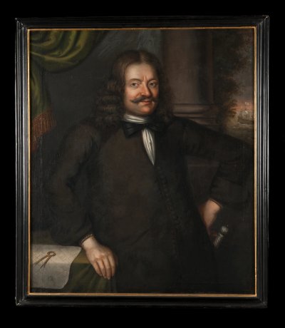 Capitán de fragata Hindrik Piper [Retrato de hombre] de David Klöcker Ehrenstrahl