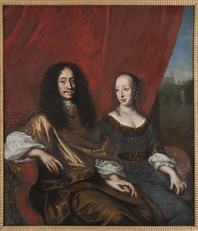 Gustavo Adolfo (1633-1695), Duque de Mecklemburgo-Güstrow y Magdalena Sibila de Holstein-Gottorp (1631-1719) de David Klöcker Ehrenstrahl
