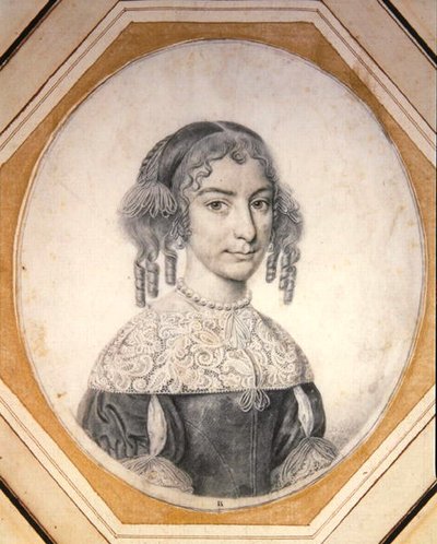 Retrato de una dama de David Loggan