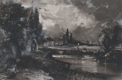 Un molino, 1829 de David Lucas