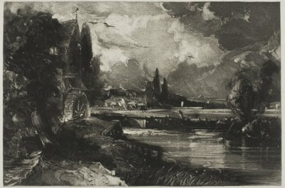 Un molino, de English Landscape de David Lucas