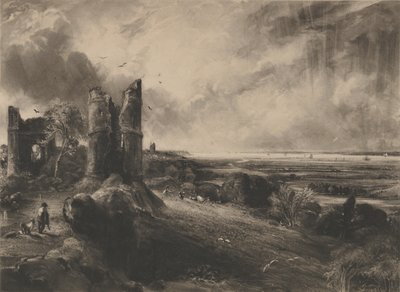 Castillo de Hadleigh: Placa Grande, 1830-32 de David Lucas