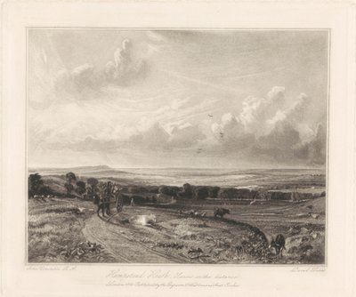 Hampstead Heath, Harrow en la distancia de David Lucas
