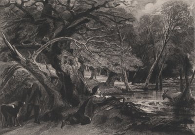 Jacques y el Ciervo Herido Shakespeare, Como Gustéis, Acto 2, Escena 1, 1830 de David Lucas
