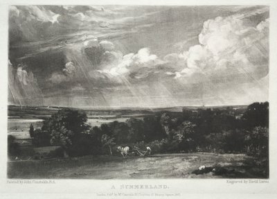 Various Subjects of Landscape, Characteristic of English Scenery from Pictures Painted by John Constable, R.A.:  A Summerland de David Lucas