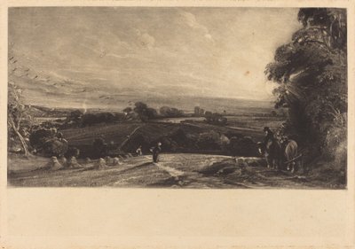 Atardecer otoñal de David Lucas after John Constable