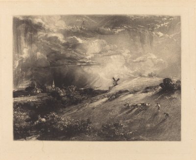 Tarde de verano, después de una lluvia de David Lucas after John Constable