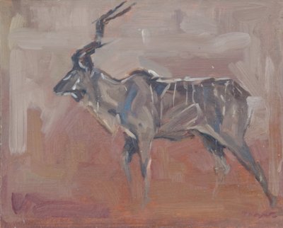 Toro kudu, 2018 (óleo sobre panel) de David Mayer
