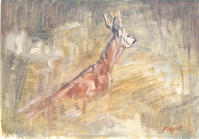 Corzo, 2023 (óleo sobre lienzo) de David Mayer