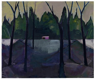 Boathouse, 2021 (técnica mixta) de David McConochie