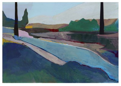 Hitchin Brook, 2023 (técnica mixta) de David McConochie