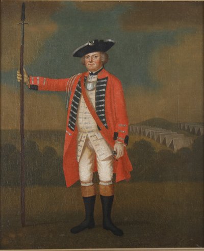 Retrato de un Oficial de Infantería Británico, c.1740-50 de David Morier