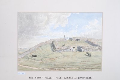 El muro romano - Castillo de la milla en Cawfields de David Mossman