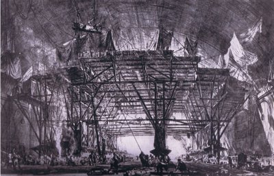The Great Gantry, Bibbys Annual de David Muirhead (after) Bone