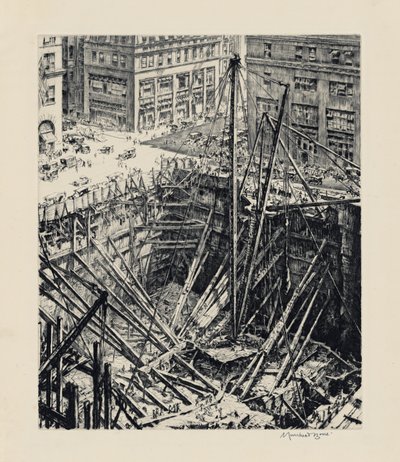 Una excavación en Manhattan de David Muirhead Bone
