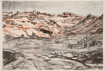 A Quarry new Mouquet Farm, ilustración de 