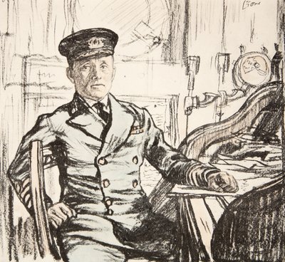 Capitán Cyril Fuller RI Navy, ilustración de 