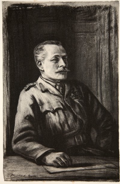 General Sir Douglas Haig, ilustración de "The Western Front", pub. by Country Life Ltd de David Muirhead Bone