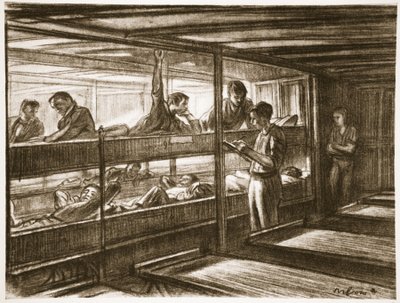 En un barco hospital, ilustración de 