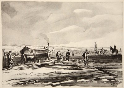 En el Somme: Barro, ilustración de 