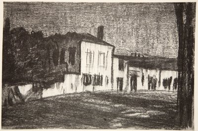 Refugios de soldados, luz de luna, ilustración de 