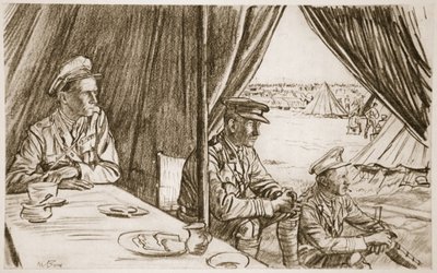 Esperando a los heridos, ilustración de 