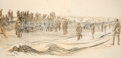 Vigilancia de prisioneros alemanes, ilustración de 