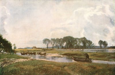 Conduciendo las Vacas, Hampshire, 1892, c1930 de David Murray