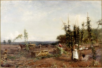 Almuerzo en los jardines de lúpulo, 1889 de David Murray