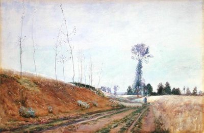 Pradera al Borde del Camino en Picardía, c.1887 de David Murray