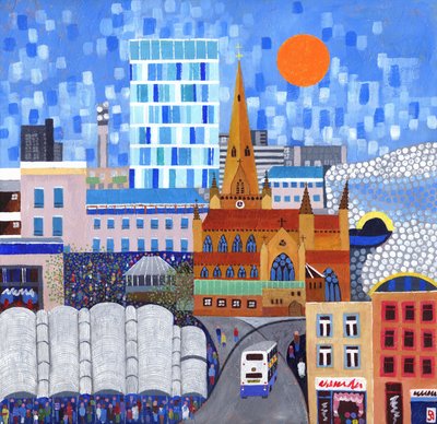 Bullring Sun, 2012 (acrílico sobre lienzo) de David Newton