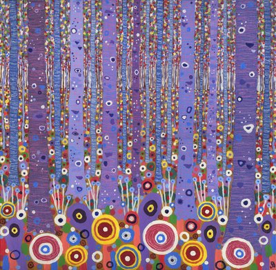 Bosque púrpura 1, 2012 de David Newton