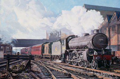 Una clase Thompson B1 moviendo stock vacío en una fría mañana de febrero, 1998 de David Nolan