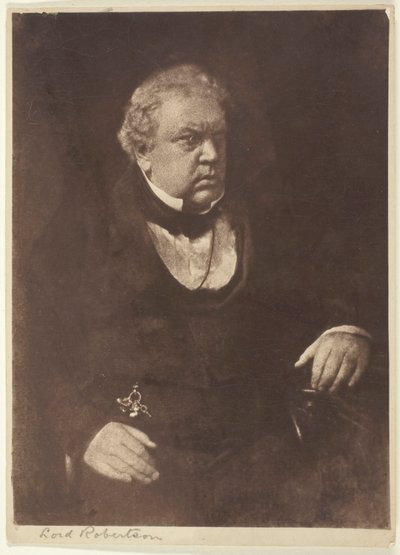 Lord Robertson, 1843-46, impreso 1890-1900. Creadores: David Octavius Hill, Robert Adamson, Hill & Adamson de Hill and Adamson