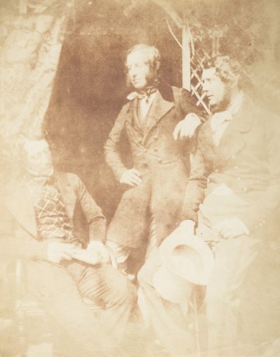 Ogilvie Fairly, Capt. Hamilton, y Gilmore, 1843-47. Creadores: David Octavius Hill, Robert Adamson, Hill & Adamson de Hill and Adamson