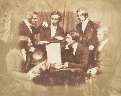 Prof. Fraser, Rev. Welsh, Rev. Hamilton, y Tres Otros Hombres, 1843-47 de Hill and Adamson