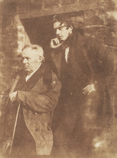 Rev. Miller y su hijo Rev. Samuel Miller, 1843-1847 de Hill and Adamson