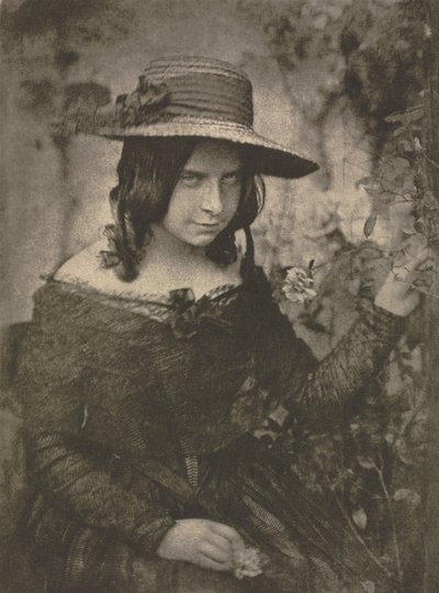 Camera Work: Girl in Straw Hat de David Octavius Hill