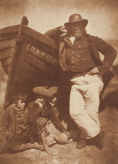 James Linton y tres niños, Newhaven de David Octavius Hill