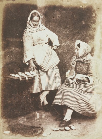 Newhaven Fishwives, Jeanie Wilson and Annie Linton de David Octavius Hill