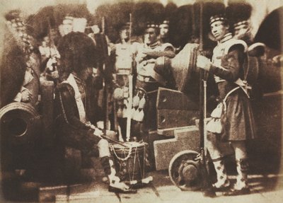 Scots Guards at Edinburgh Castle de David Octavius Hill