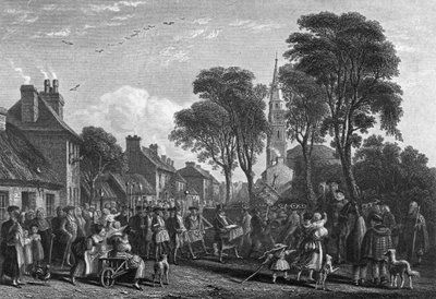 Tarbolton, Procesión de la Logia de San Jaime, 1846 de David Octavius Hill