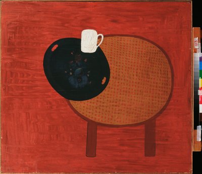 Rojo y blanco - Pintura de David Petrovich Sterenberg (1881-1948), óleo sobre lienzo, hacia 1920 - Arte ruso, vanguardia del siglo XX, bodegón - Museo de Arte del Lejano Oriente, Khabarovsk (Rusia) de David Petrovich Sterenberg