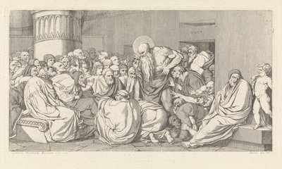 Jeremías ante el templo de David Pièrre Giottino Humbert de Superville